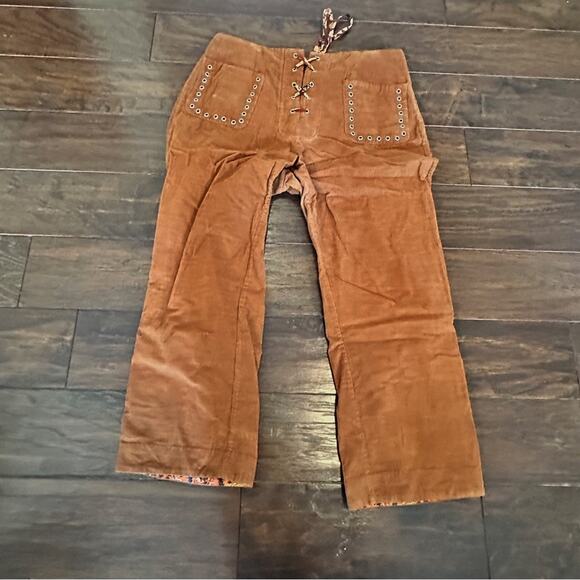 Alix of Bohemia Jodhpur Tawny Corduroy Pants SMALL Coastal Cowgirl Designer - Picture 7 of 14